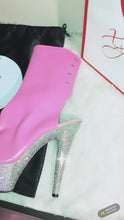 Load and play video in Gallery viewer, Pink ankle boots *clearance*

