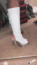 Load and play video in Gallery viewer, White knee high boots
